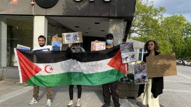 Photo of وقفة تضامنية سلمية مع الشعبين الصحراوي والفلسطيني بالعاصمة السويدية استوكهولم