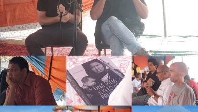 Photo of برشلونة/تقديم كتاب “حياة مع جبهة البوليساريو’ للصحفي والمؤلف لويس رودريغي كابديفيلا بتظاهرة الإحتفال بمرور خمسة عقود على تأسيس الجبهة.