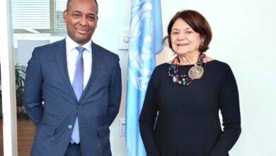 Photo of ممثل الجبهة بالأمم المتحدة والمنسق مع المينورسو يلتقي نائبة الأمين العام للأمم المتحدة.