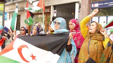 Photo of جمعيات الجالية الصحراوية ببلاد الباسك تنظم وقفة للتنديد بالإحتلال المغربي بمدينة بلباو