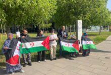 Photo of وقفة احتجاجية في برشلونة تنديدا باستغلال ثروات الصحراء الغربية. 